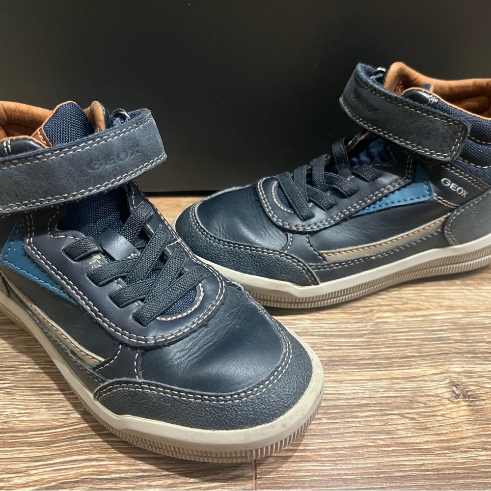 Geox Kids' Dark Blue and Gray Sneakers